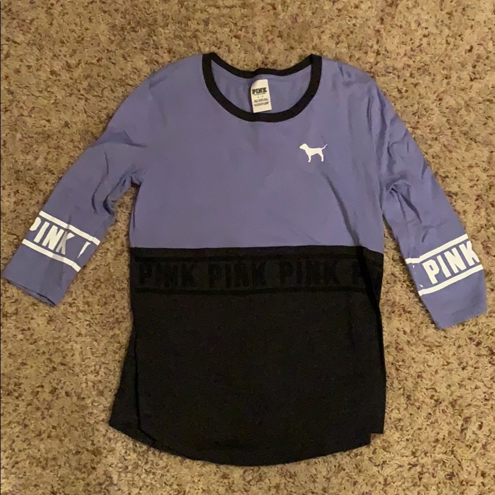 3/4 sleeve Pink Victoria’s Secret shirt